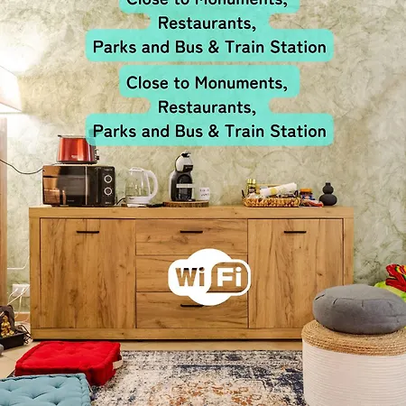 Zen House In The Center W Free Parking And 24hours Automatic Check-in - With Neftflix & Disneyplus And Air Conditioning Apartment *